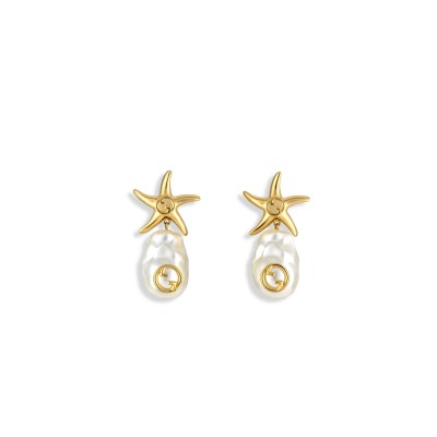 GUCCI WOMEN'S METALLIC INTERLOCKING G DROP EARRINGS 839046